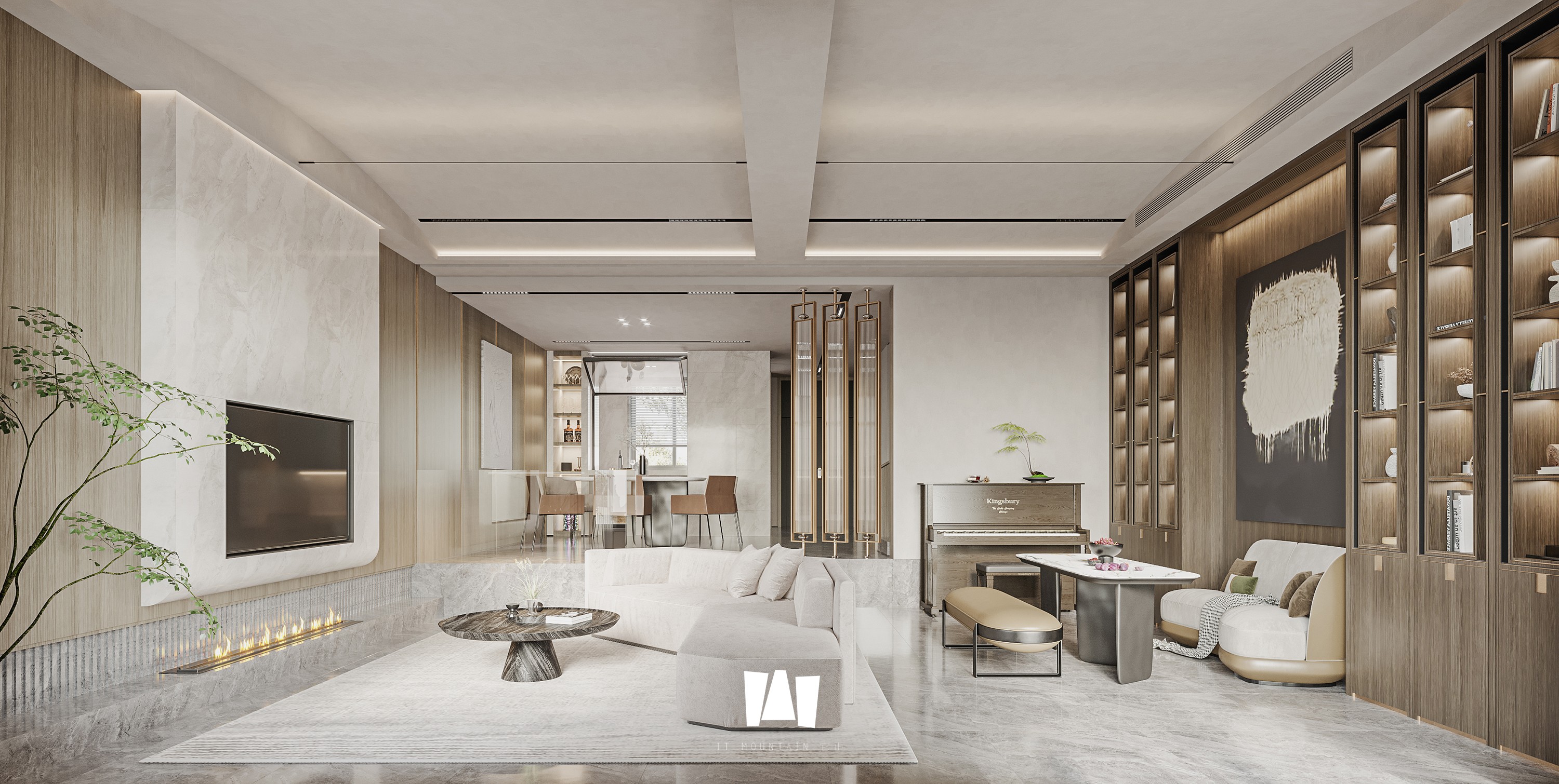 自然温馨的错层空间设计丨它山空间设计-10