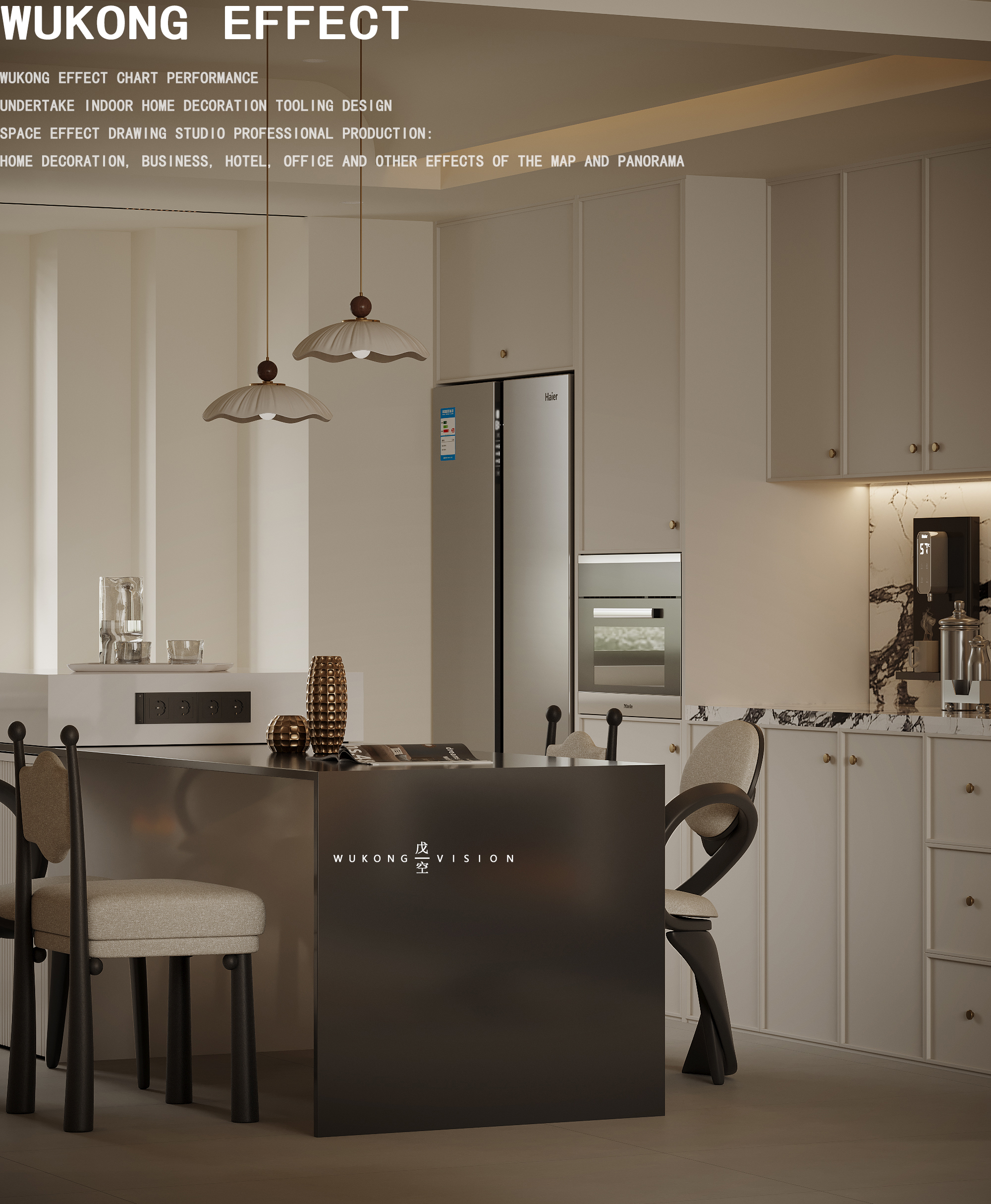 现代法式一戊空效果图出品-4