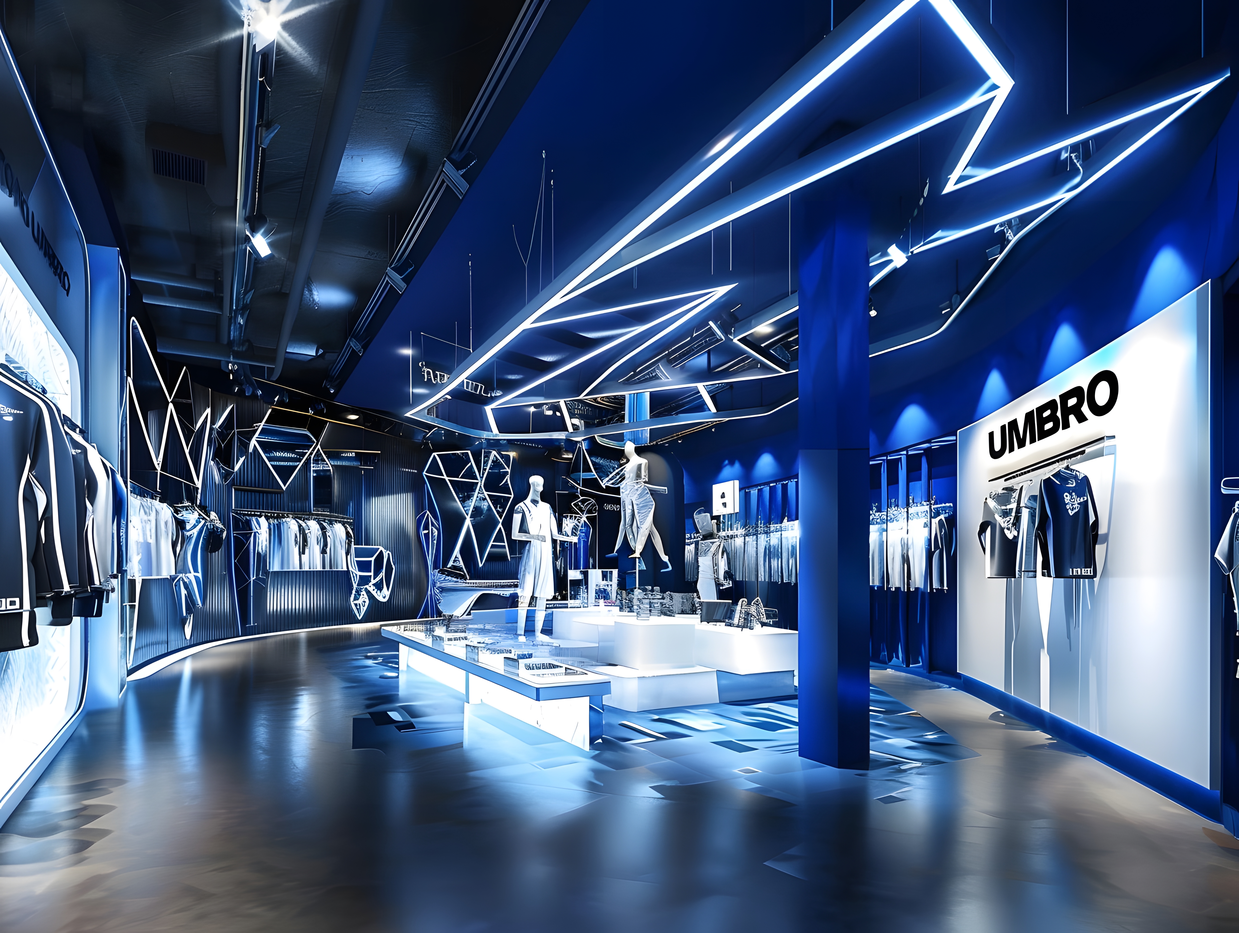 The design of the Umbro sales area exhibition hall-9