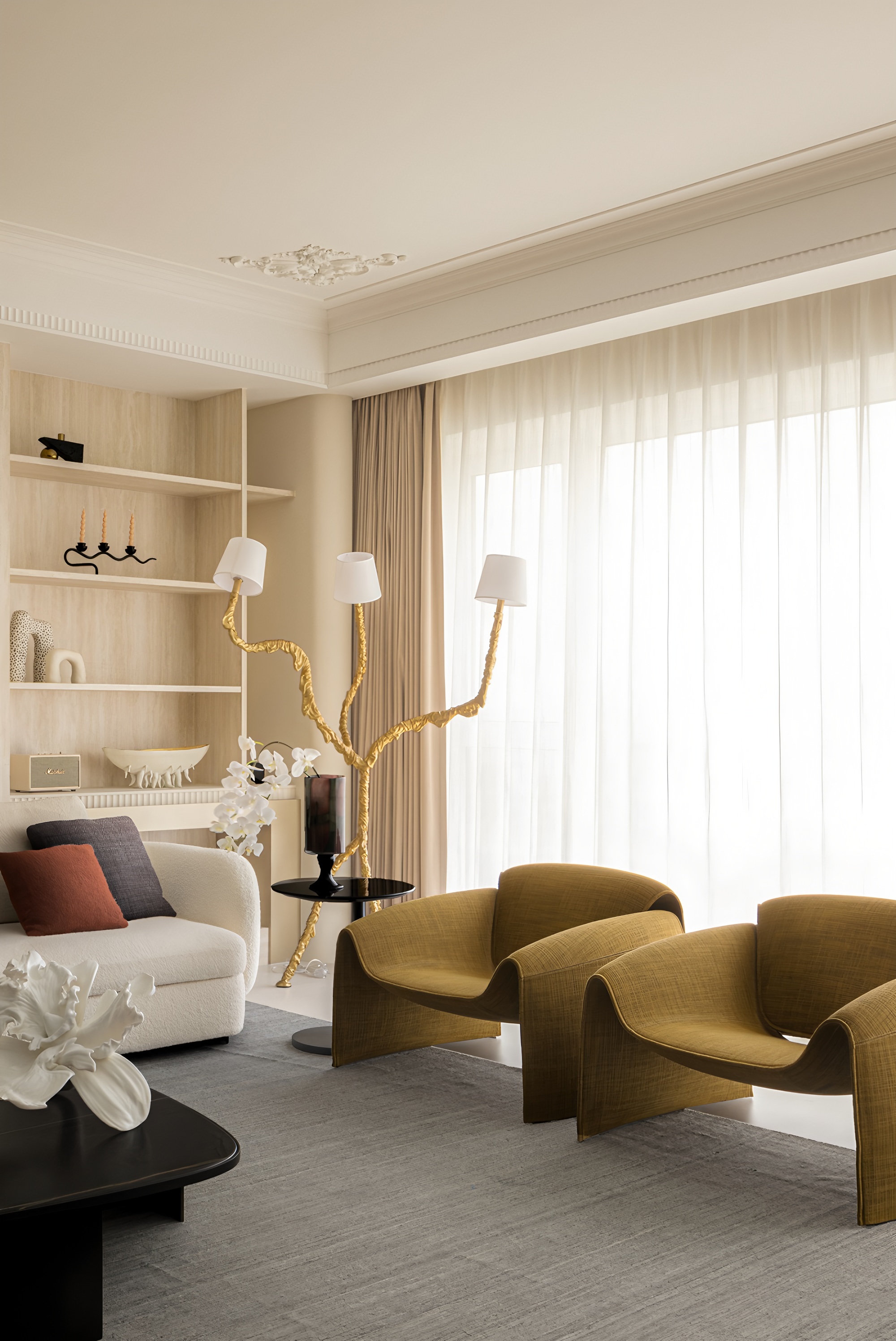 浪漫鎏金,方寸间纳四时湖景丨原想设计-9