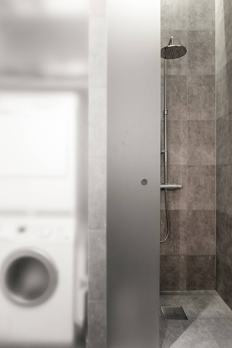 斯德哥尔摩 43 平米开放式公寓，设计巧藏卧室-13