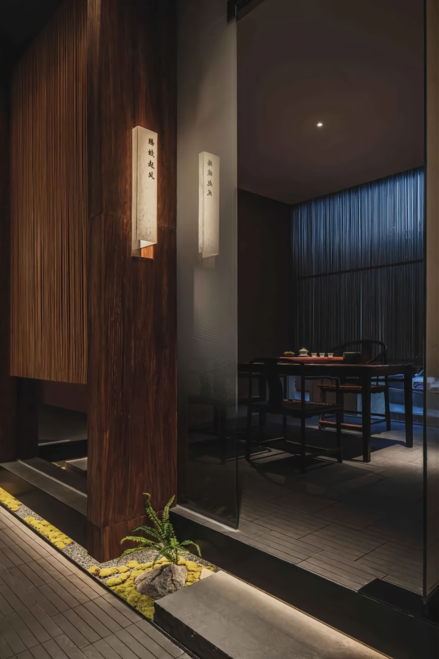 雨林古树茶茶室丨中国台州丨JWD 王韦航室内设计-33