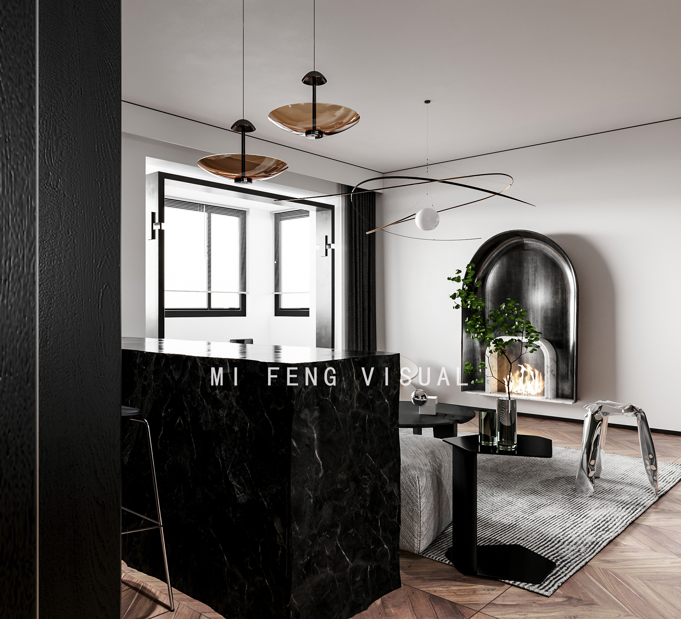 深色调的魅力演绎——某知名设计师项目案例-4