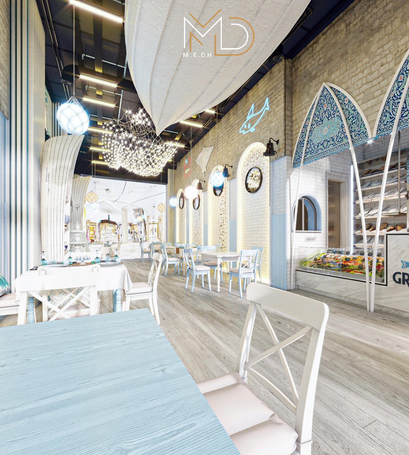 埃及 GRIOUPE 餐厅设计丨Mohamed Ebrahim Design House-10