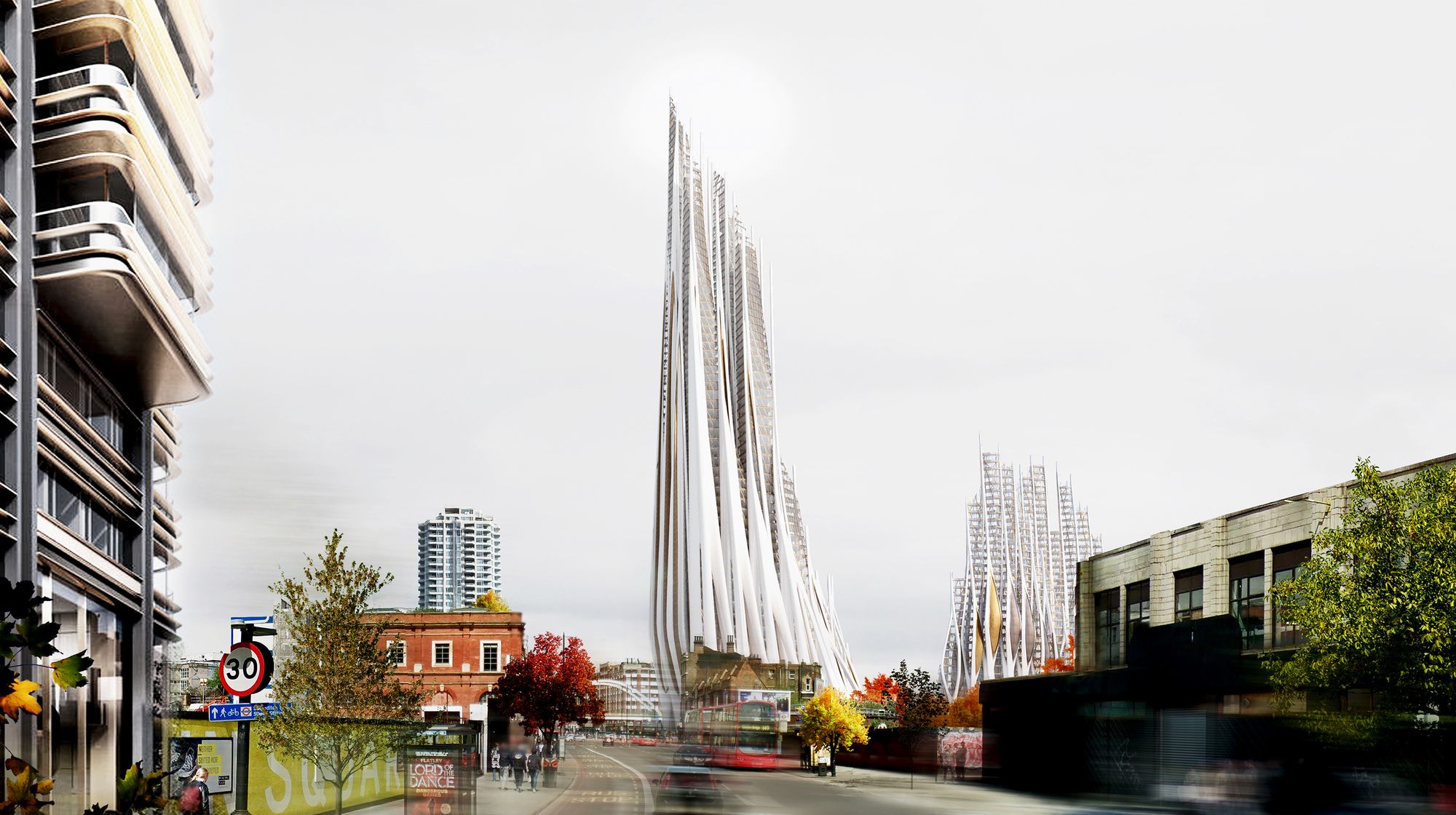 伦敦 Bishopsgate Goodsyard 地标设计 | 扎哈·哈迪德遗作传承-6