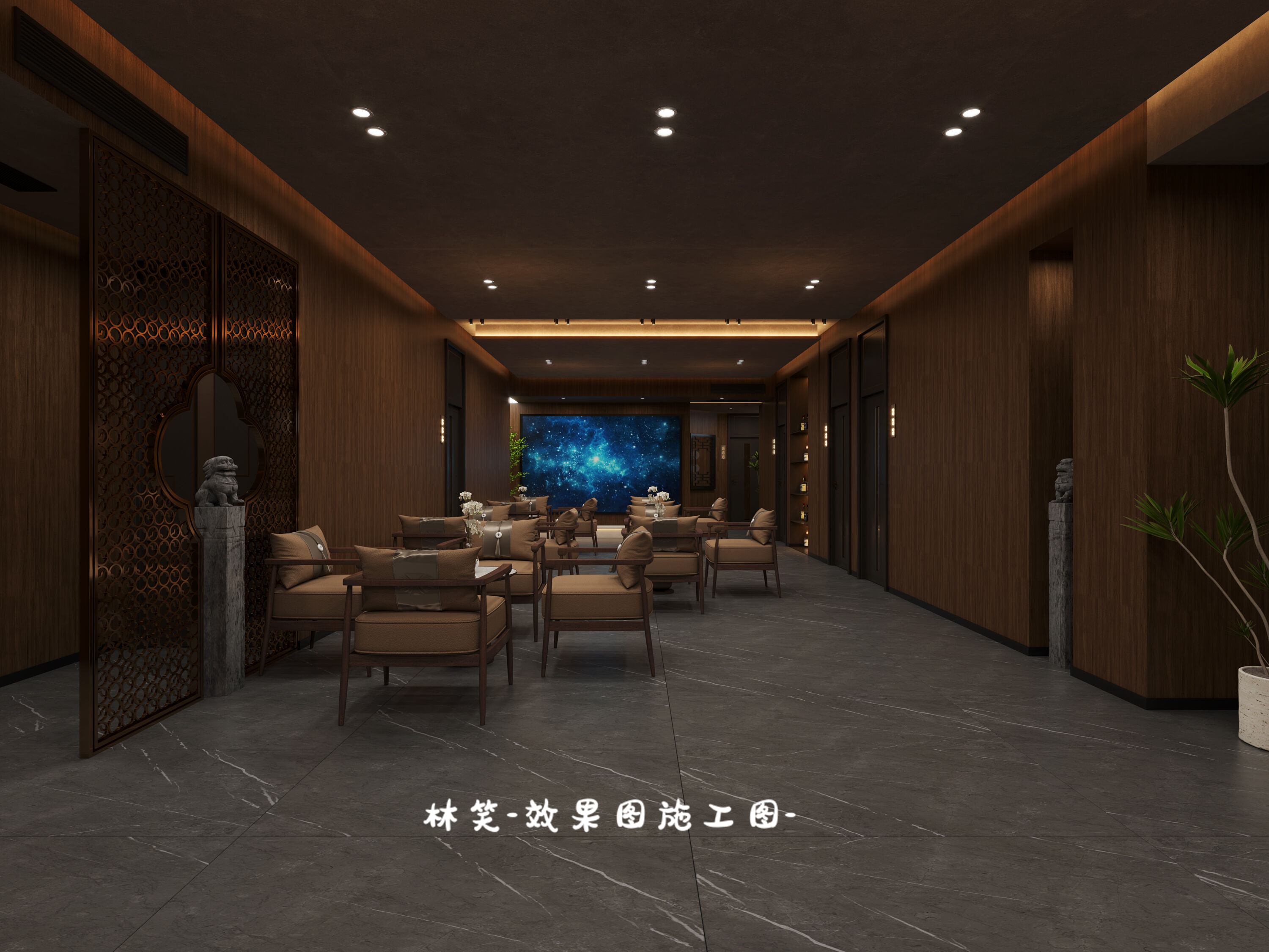 新中式棋牌室｜茶香沁人心，棋牌冶情操-2