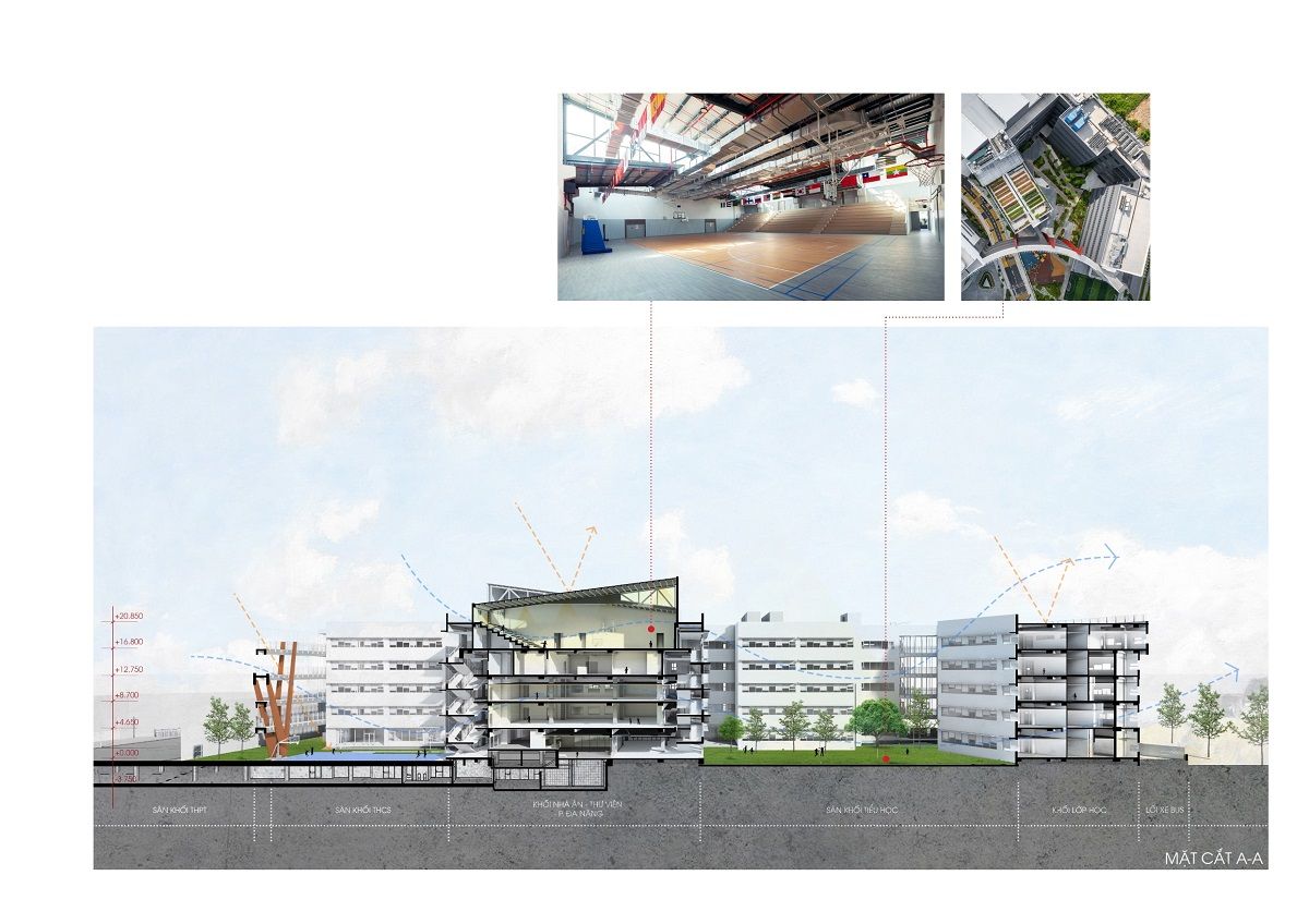 越南河内 Dewey Tây Hồ Tây 中学设计案例-20