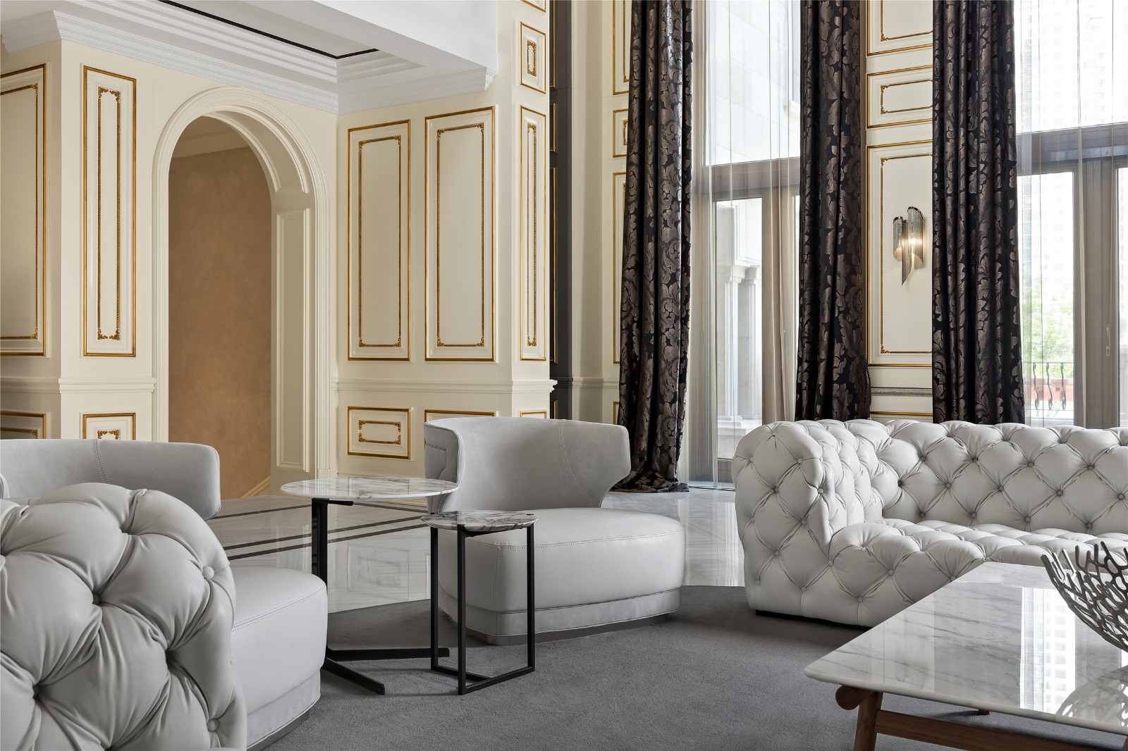 天津法式轻奢别墅,1800㎡现代顶奢大宅的精致解读-8
