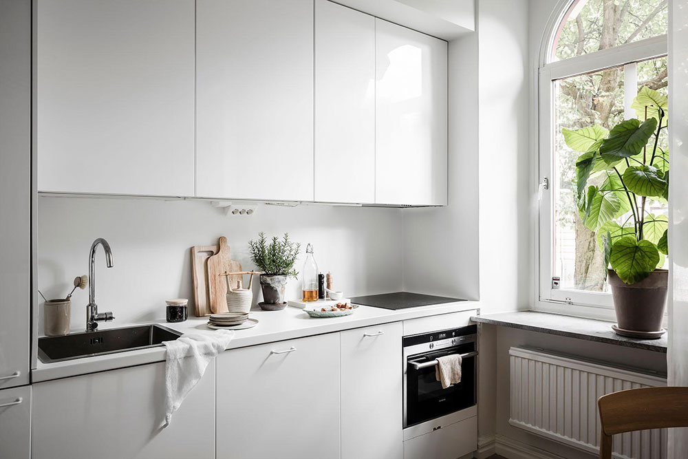 瑞典 36㎡小公寓 | 拱窗设计点石成金-14