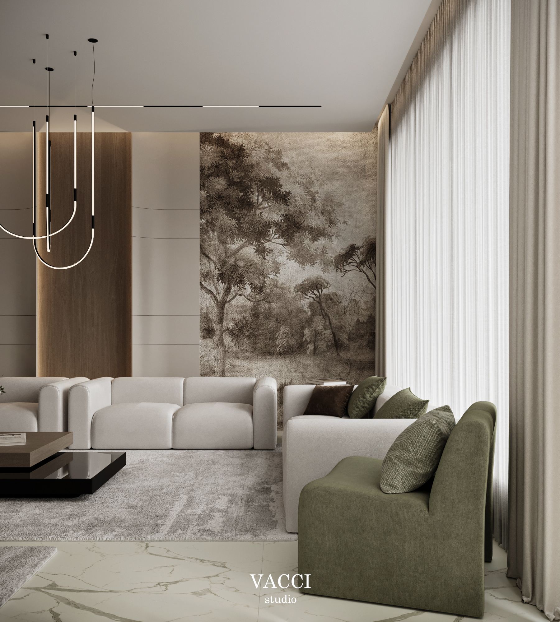 公寓接待大厅丨Vacci Studio-6