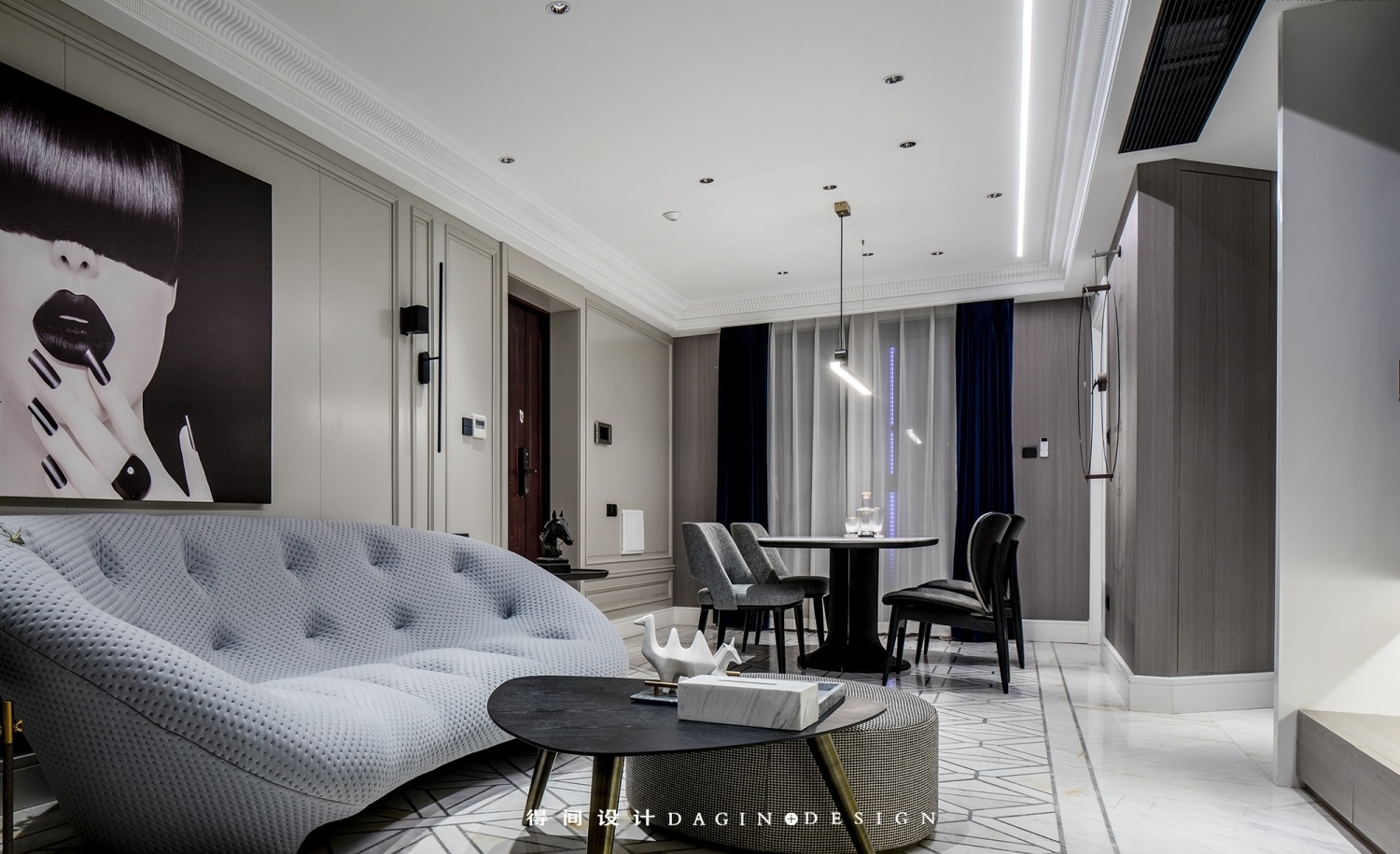 《情书》中的家 | 武汉绿地名邸公馆 130㎡四居室设计-24