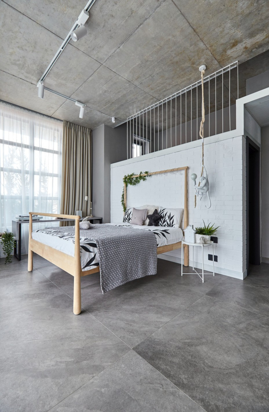 罗马尼亚顶层公寓工业风格设计案例-18