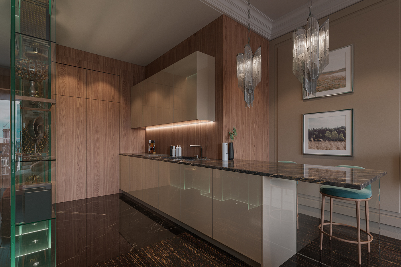 时尚家居设计丨俄罗斯莫斯科丨Olga Fradkina Studio-12