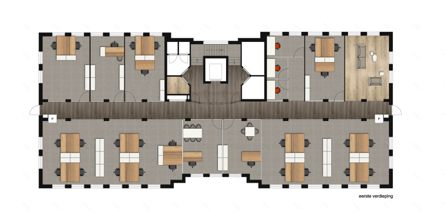 荷兰 Omega Pharma 办公室设计,灵活共享空间促进协作-9