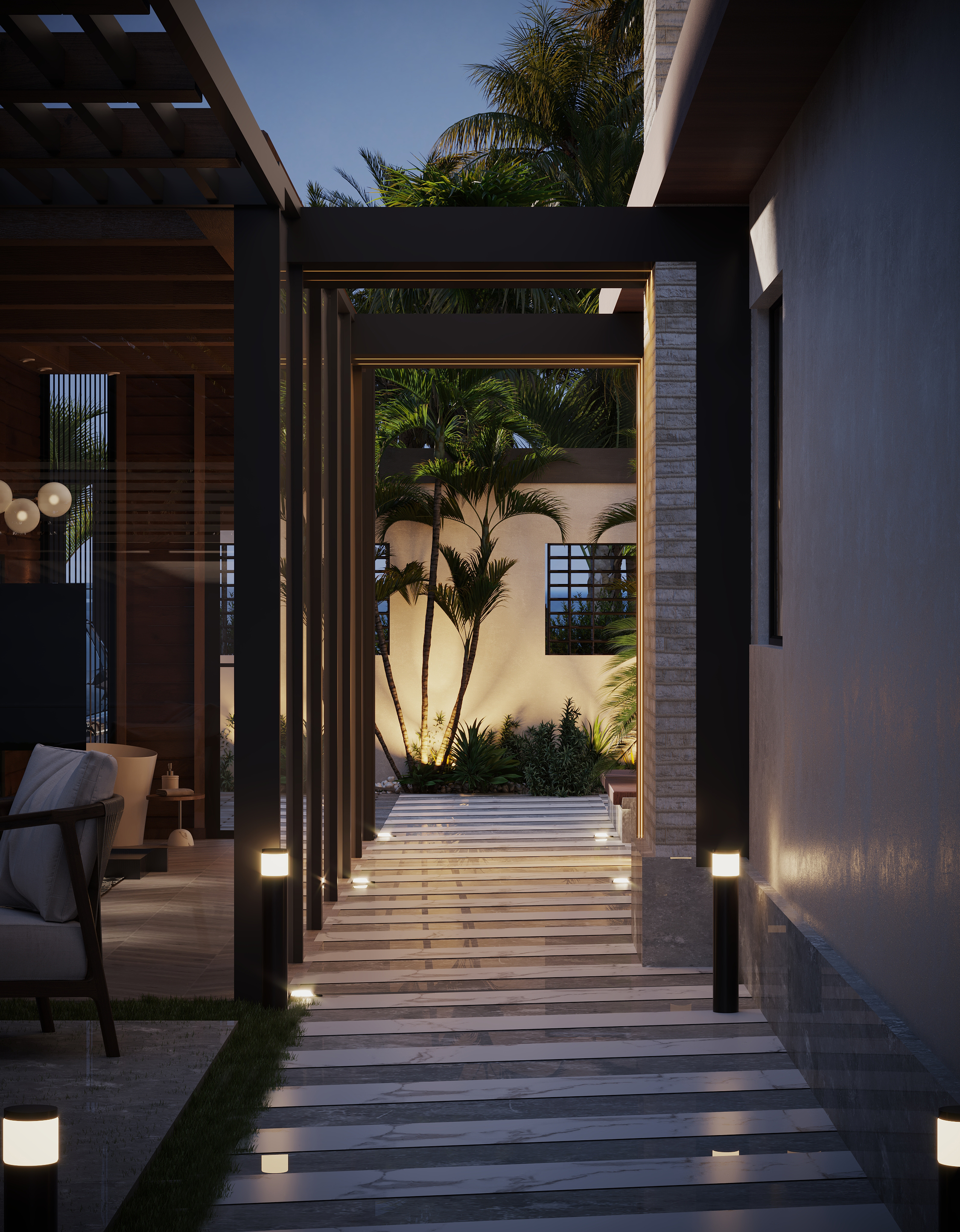 Rehab Villa 室内可视化设计丨Taj DesignSherif Helal-10