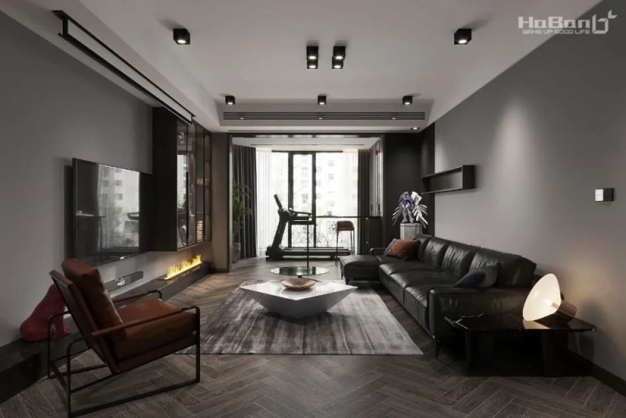 城南名著 127㎡现代黑白空间,藏家的精致生活-14