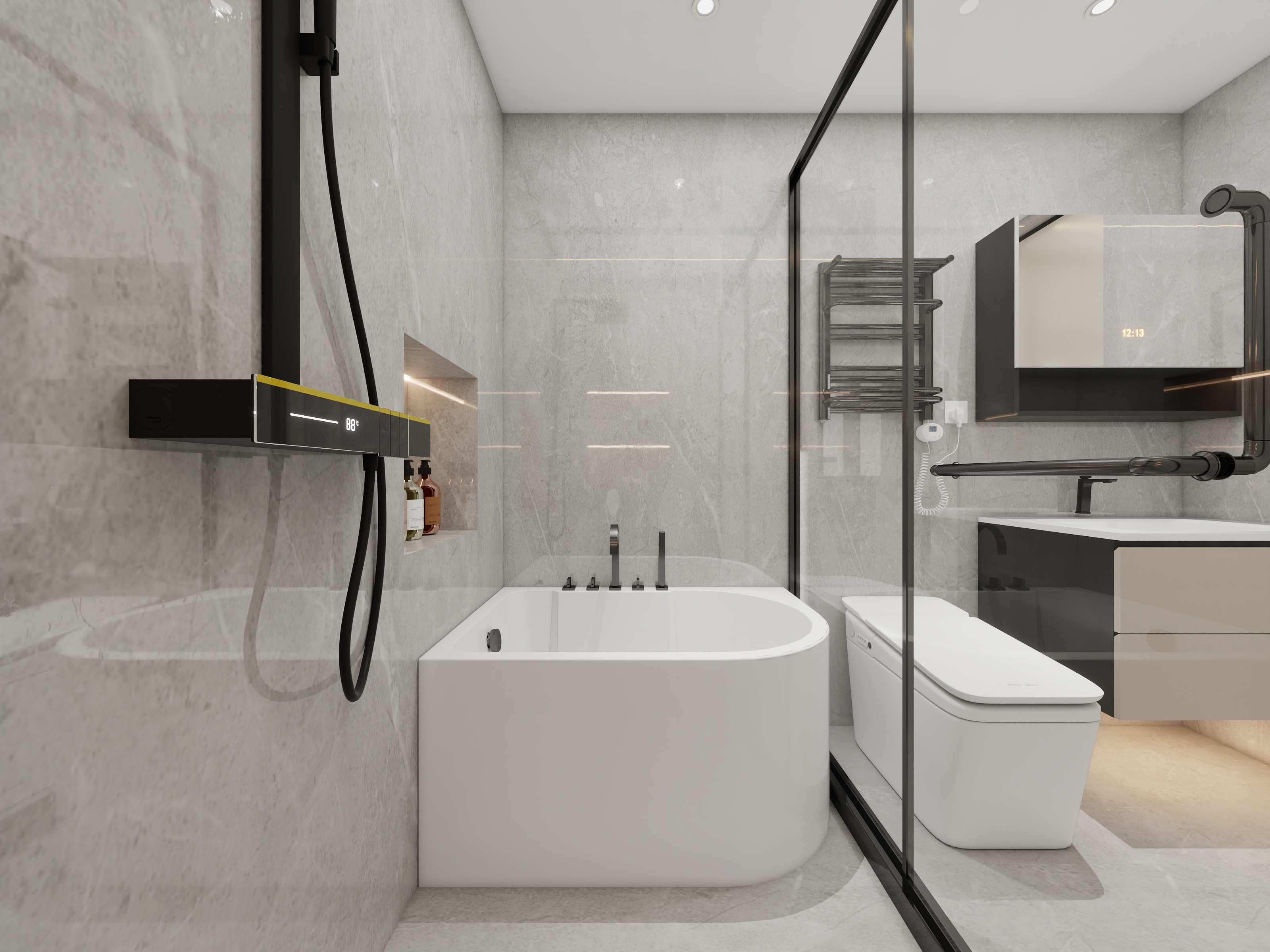 四川岳池御龙湾（214平方意式极简六居室）-81