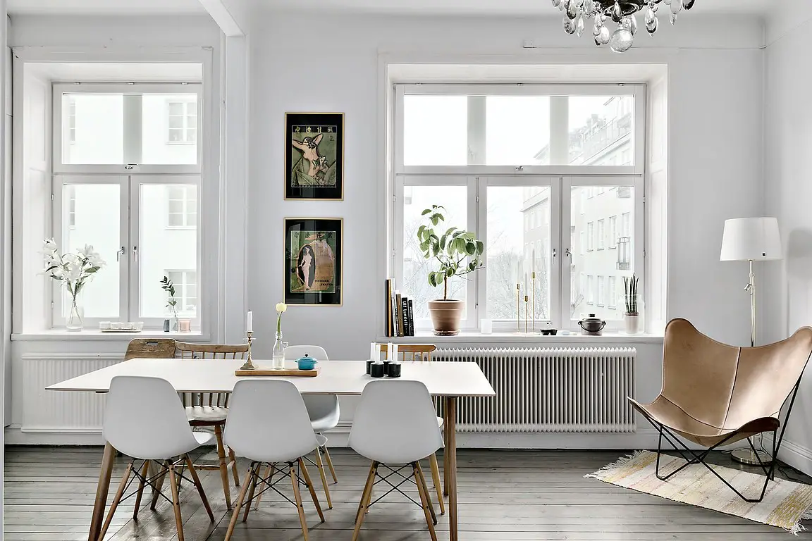 巧用家具打造 52 平米公寓的自行车收纳空间-9