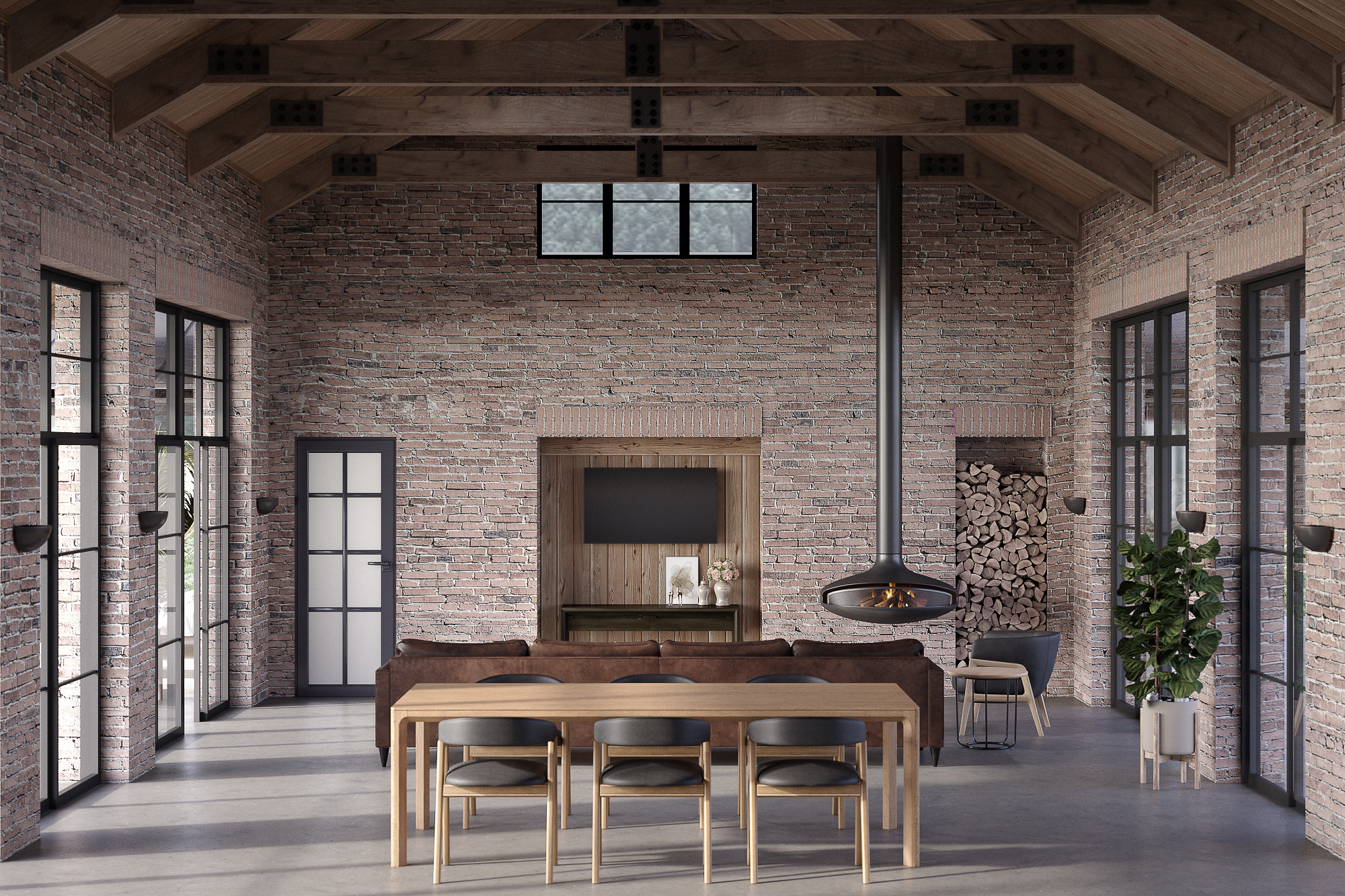 郊区住宅可视化,乡村住宅可视化-5