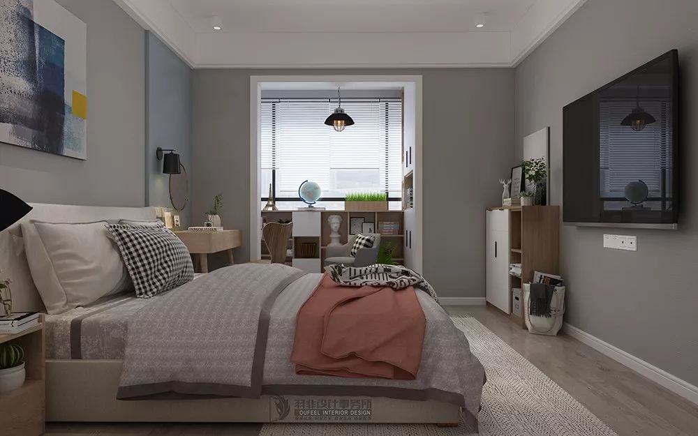 105㎡北欧风三居室,功能与舒适完美融合-42