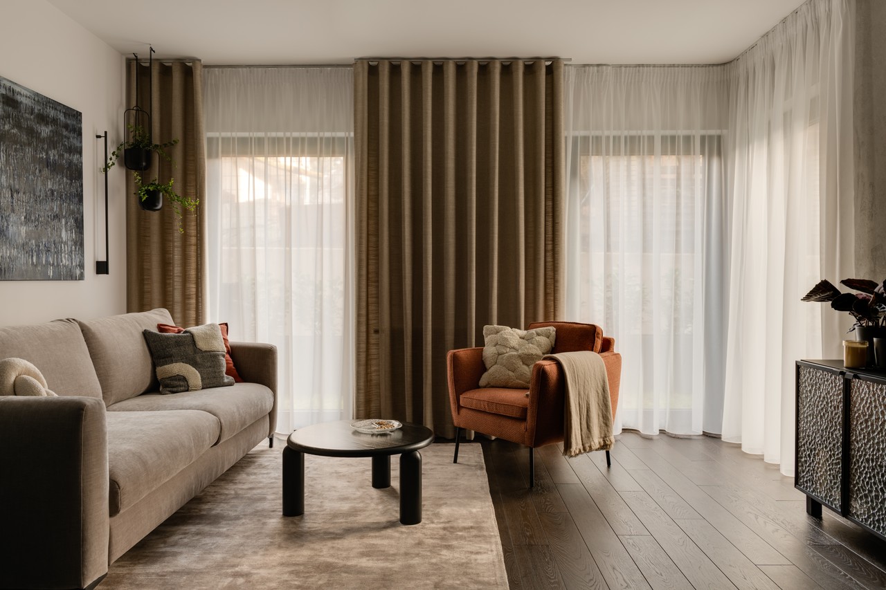 50平米带石榴红调的公寓设计丨Grupa NONO-37