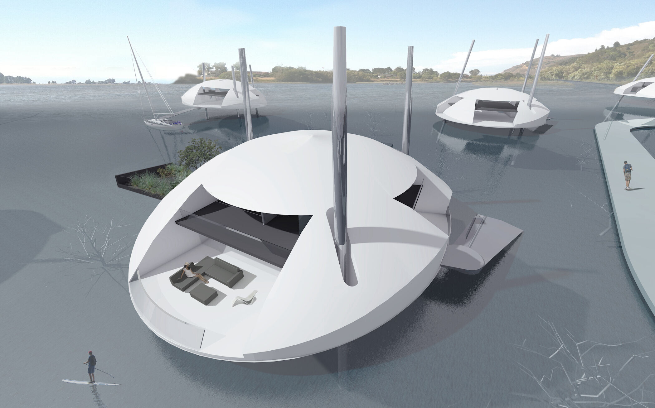 Tidal House · 与海共存的可移动建筑丨美国丨Terry & Terry Architecture-13