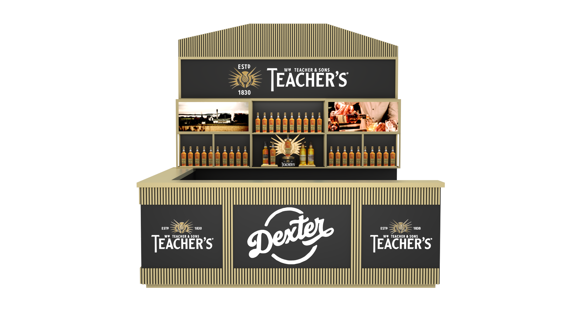 Teacher's Wall's / Bar Design/ Gondola Design-6