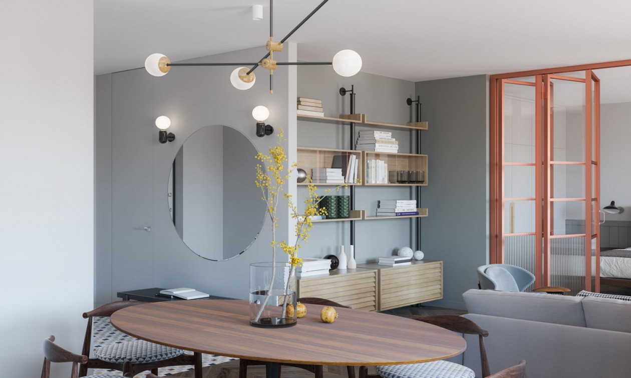 圣彼得堡68㎡小空间设计 既柔软又宁静-8