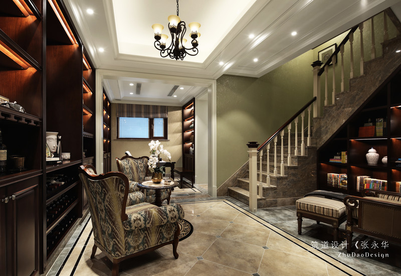 豪气美式全屋丨筑道设计-26
