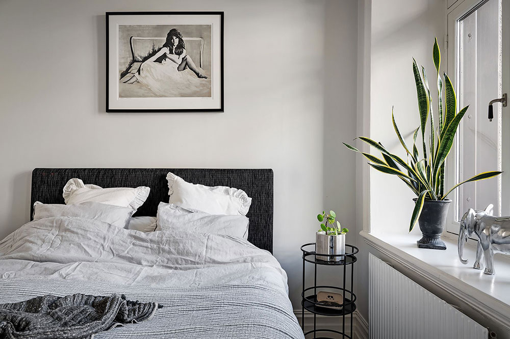 北欧风格公寓的彩色厨房设计-24