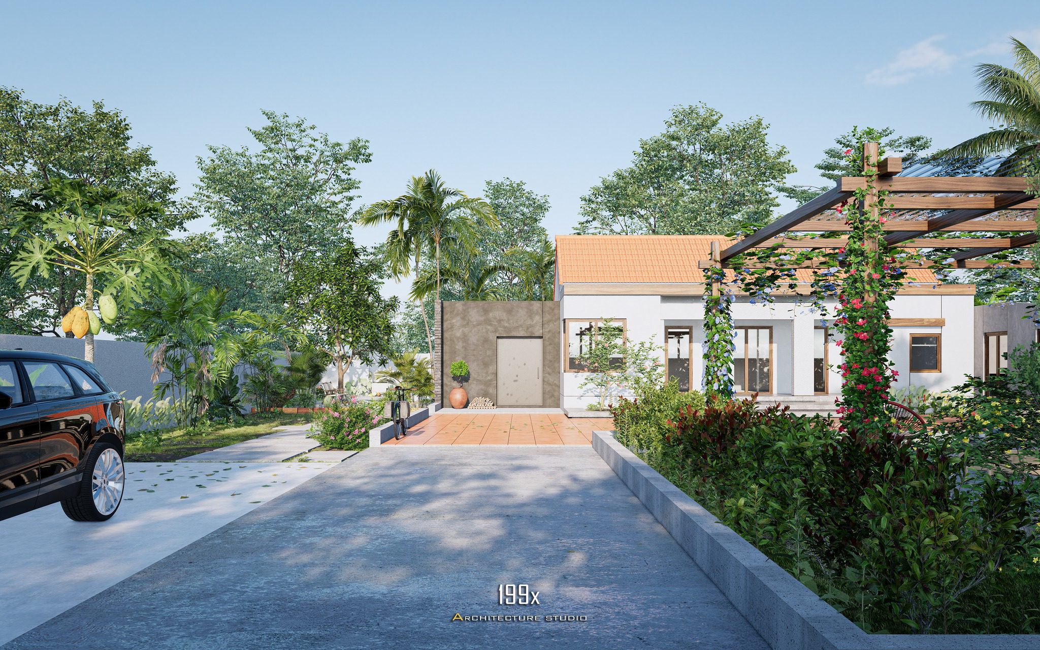 草图大师房屋外部模型丨My Hong Vu-2