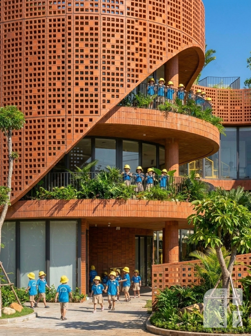 嘉莱幼儿园丨越南丨H2 Architects-3