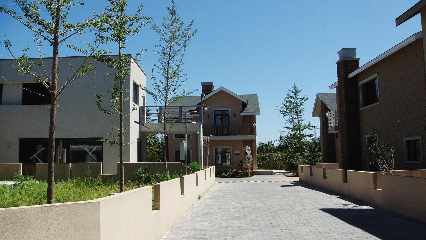 北京平谷桃花源度假村——环保木结构别墅群-19