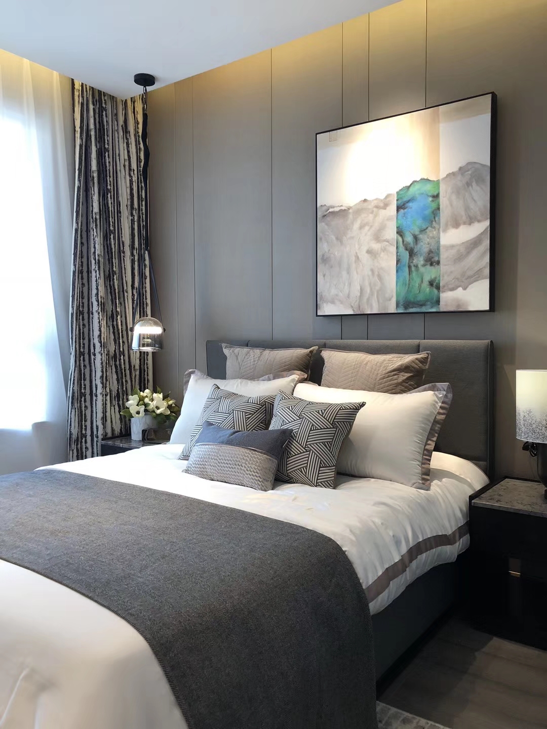 样板房室内设计 软装挂画-6