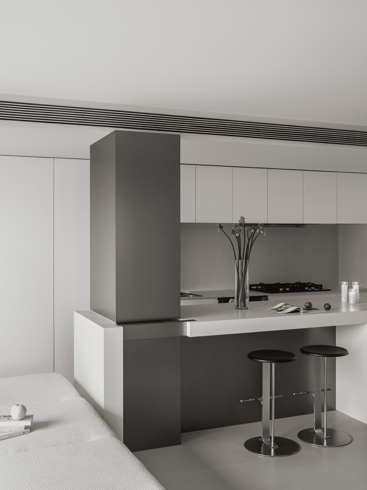 80㎡极简打破常规,重组客卫变出衣帽间,LDK一体布局开阔胜大平层-33