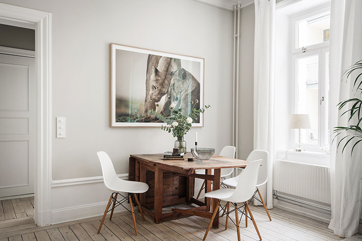 斯德哥尔摩温馨奶油咖啡色公寓设计-4