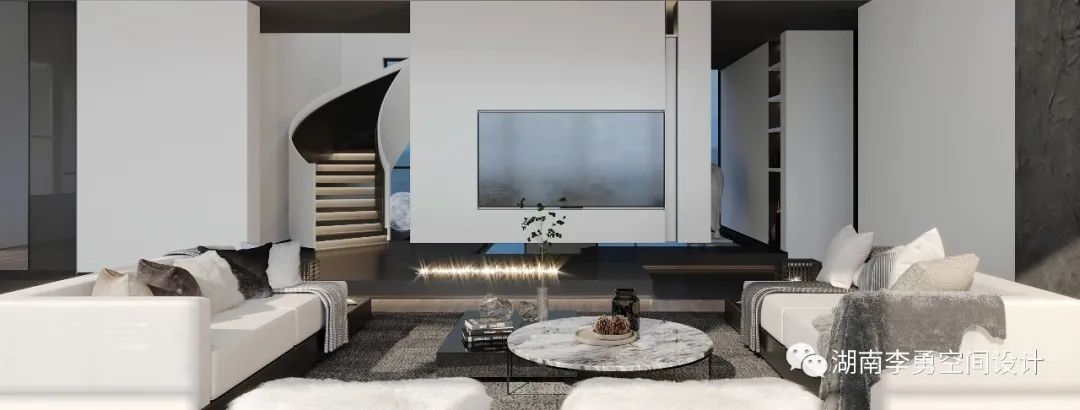 湖南吉首 300㎡私人别墅,自然光影塑造灵动空间-2