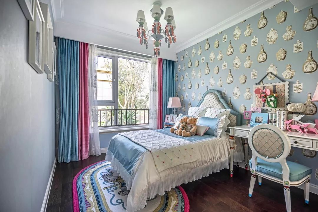 蒂芙尼蓝的浪漫家居，中铁北湖国际城 B1 户型设计-16