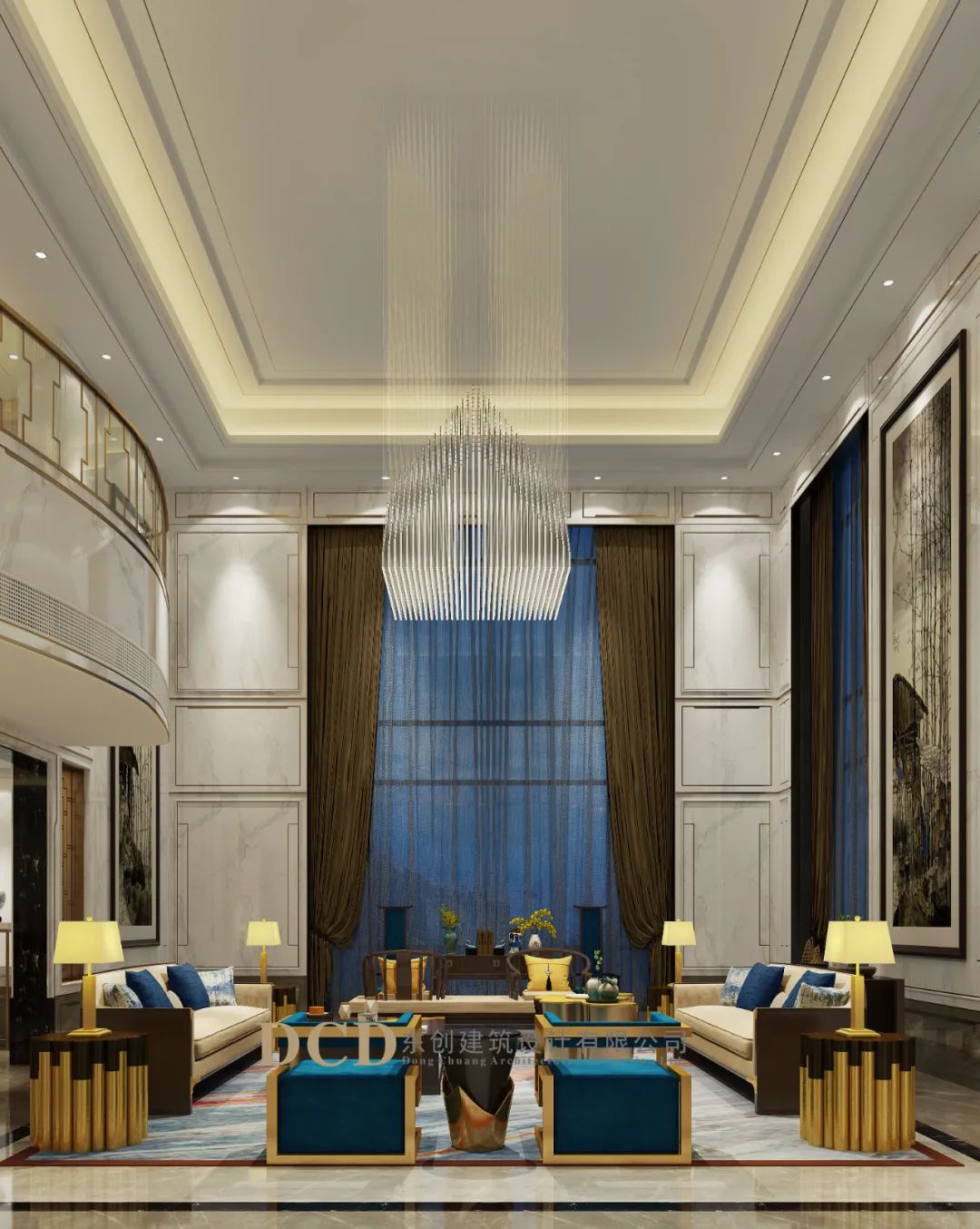 广东佛山九江别墅 | 新中式雅致空间,归家期待的美好呈现-25