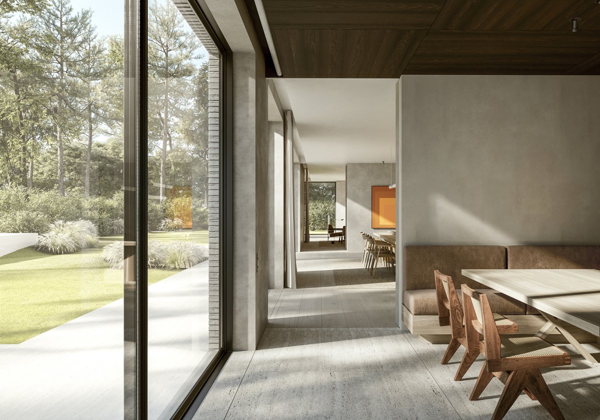 比利时 Knokke Zoute 的现代主义森林别墅-8