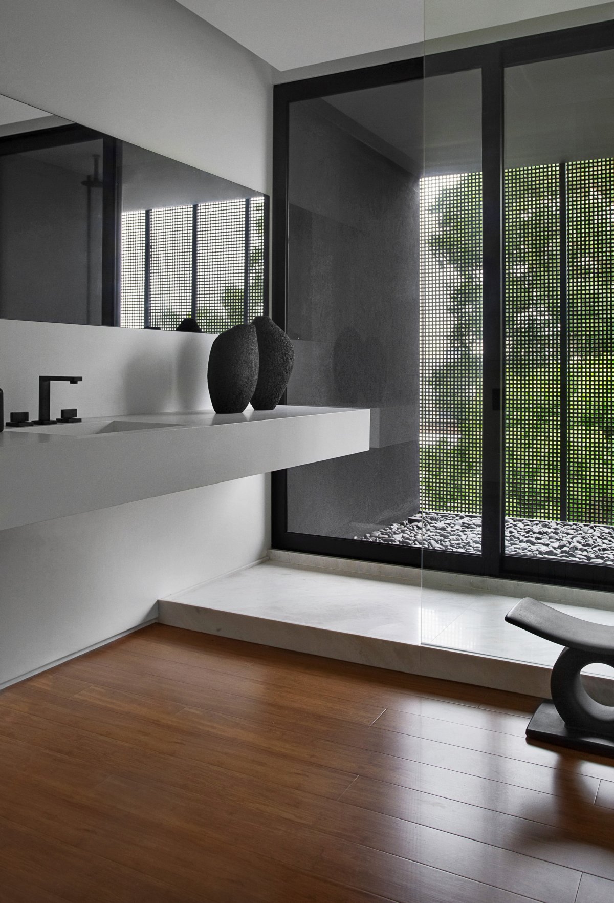 圣保罗 V2 House | 巴西大理石与乌木的时尚碰撞-19