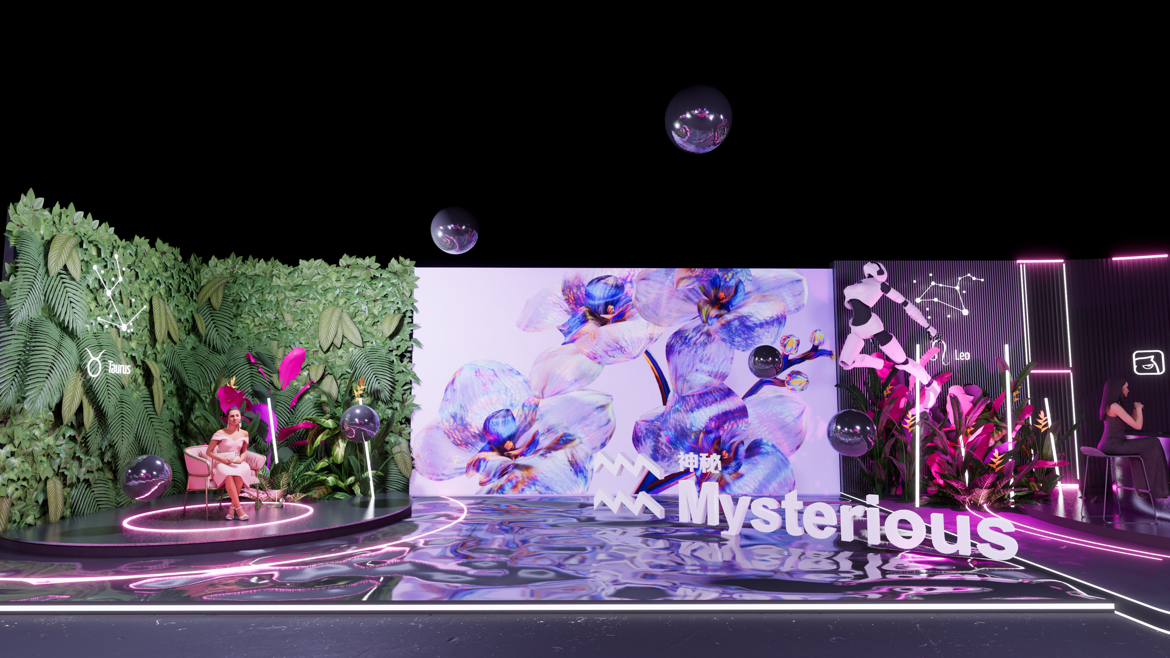 花椒2022 花房之夜年度盛典舞台设计-28