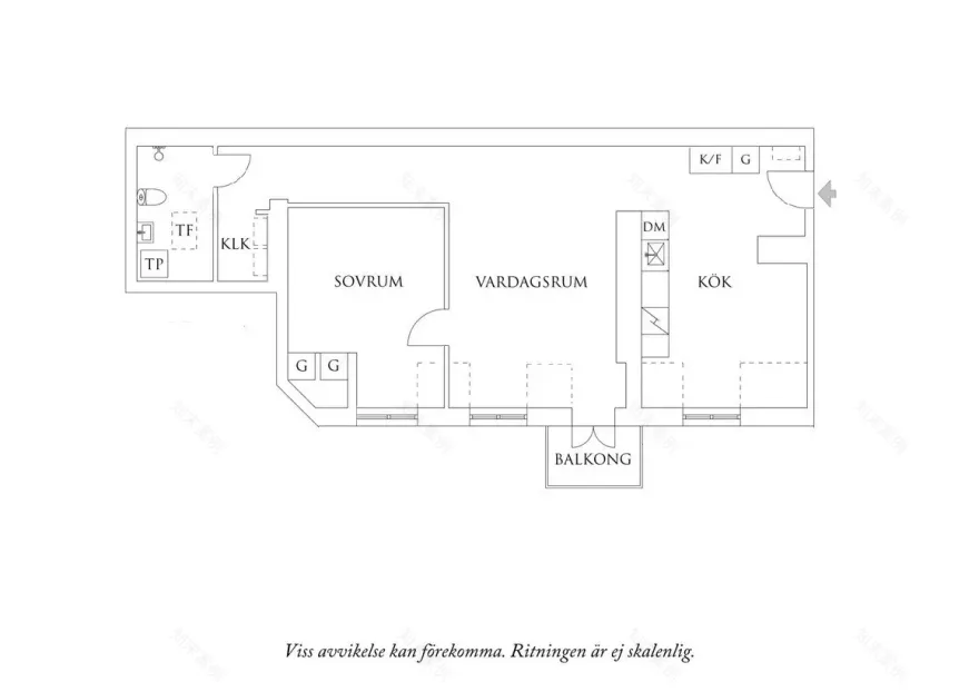 瑞典 19 世纪公寓 | 白色 75m2 的都市"椰子"空间-19