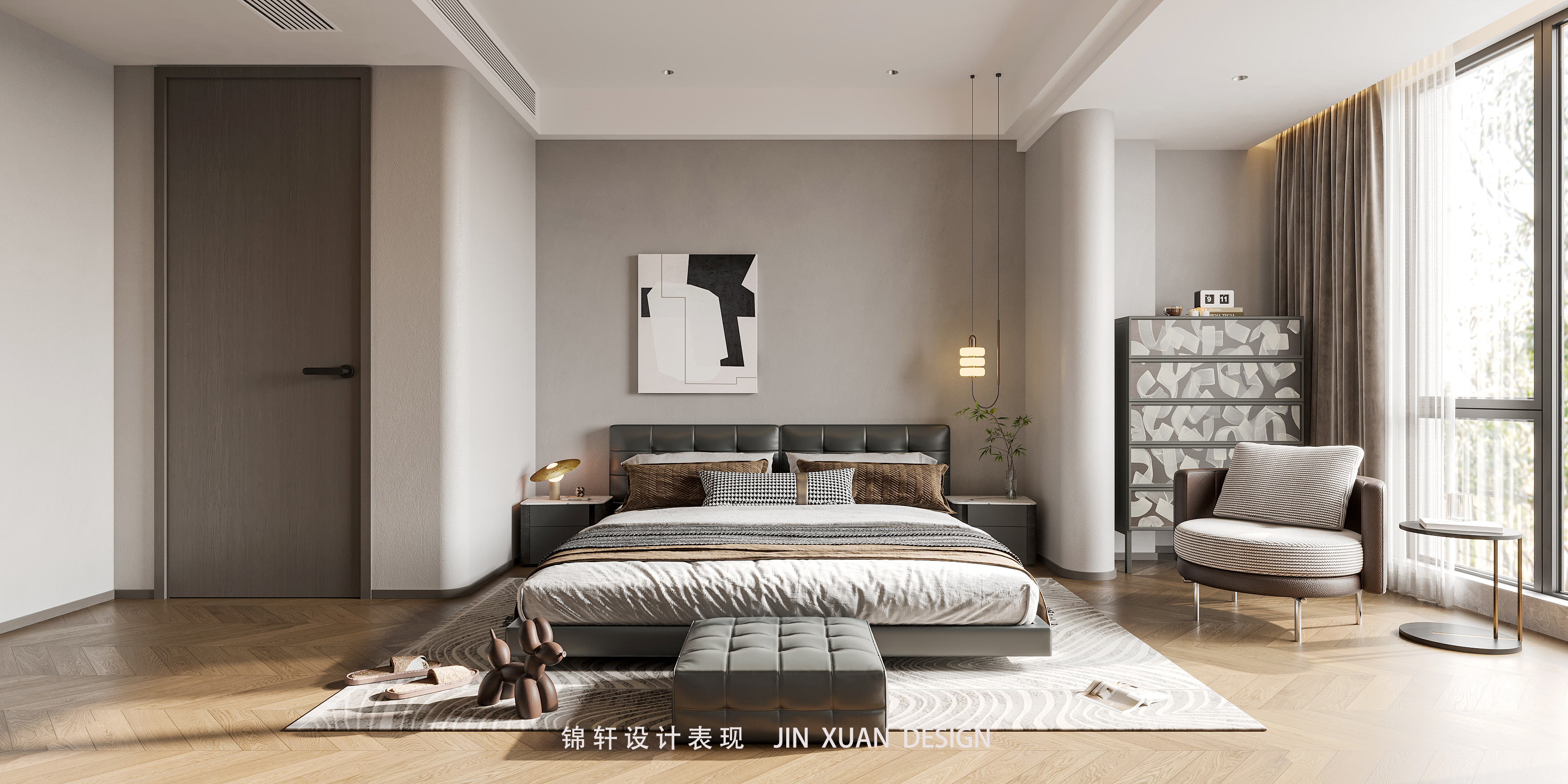 别墅高级现代设计丨中国合肥丨锦轩设计表现-16