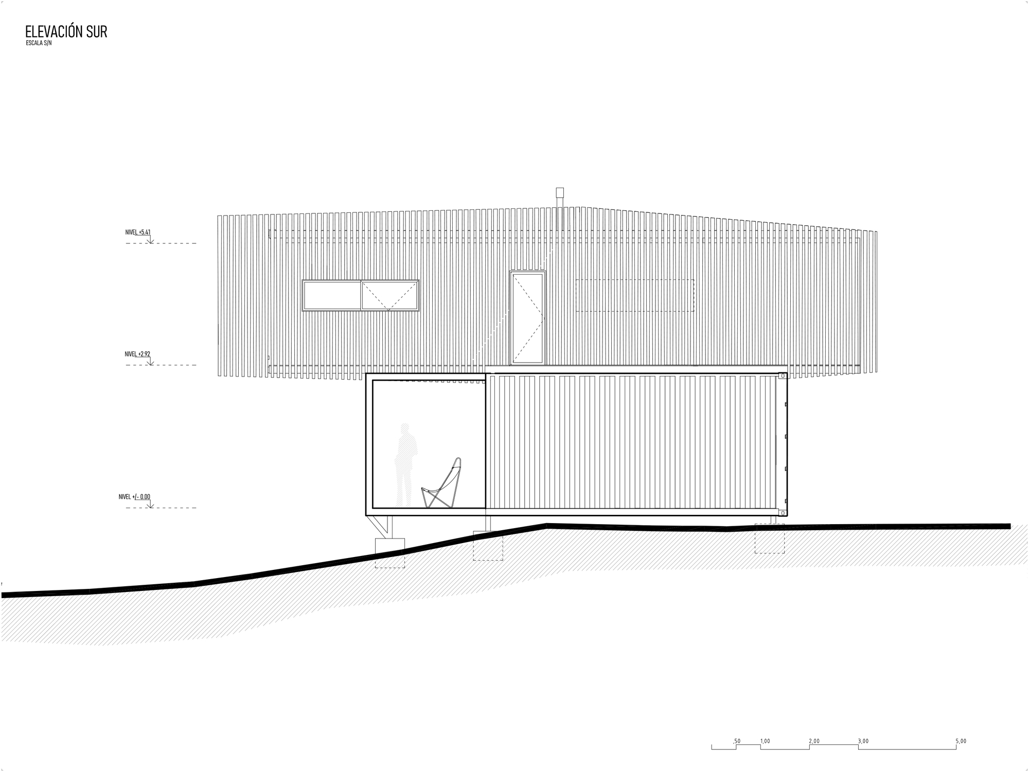 阿根廷 Quilimarí 山丘上的集装箱别墅 Casa P406丨Orfali & Ehrenfeld-24