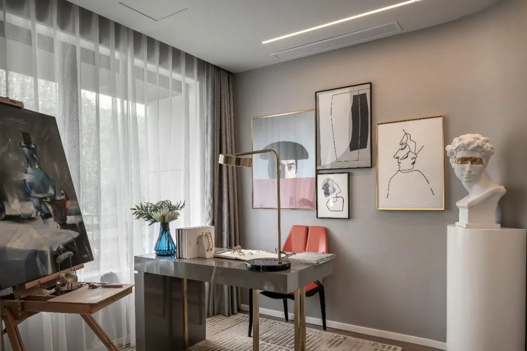 未来城高层 99 户型 | 克莱因蓝的现代艺术空间-21