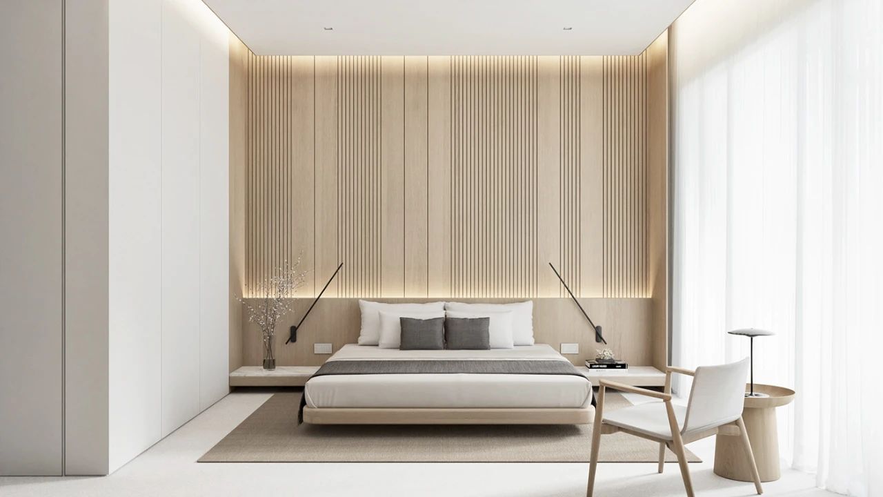 私人空间的艺术品——100 款卧室背景墙设计鉴赏-30