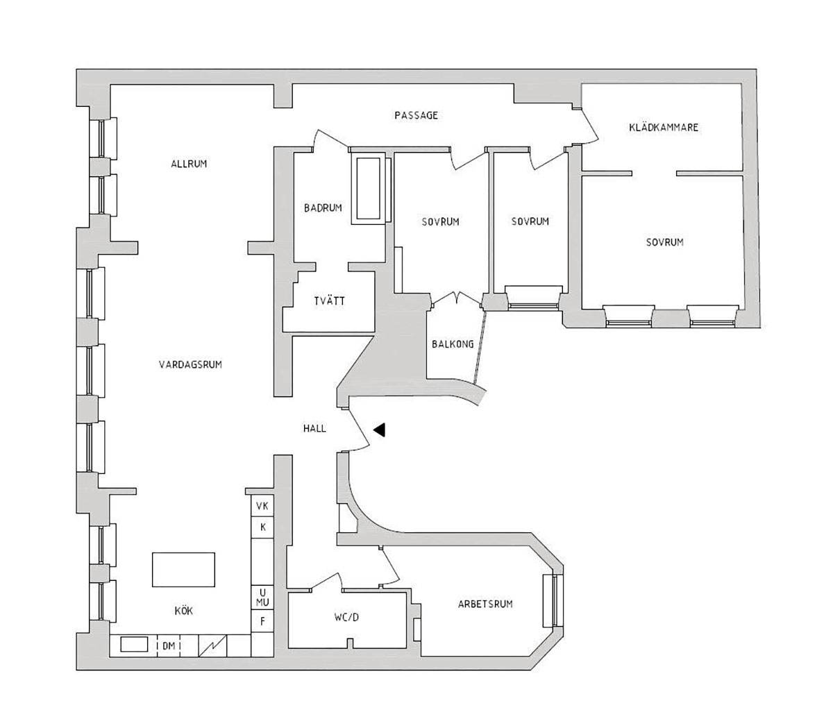 斯德哥尔摩滨水区老房子里的雅致现代公寓-20