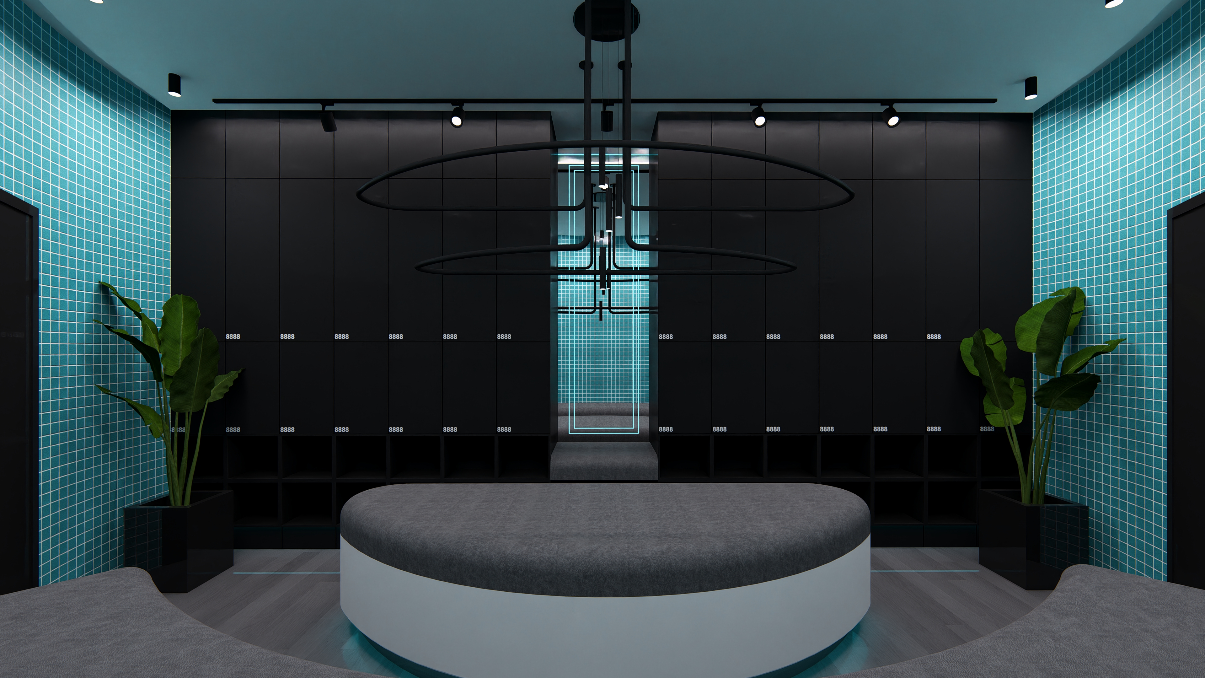 Restrooms I Showers I Lockers Interior design-14