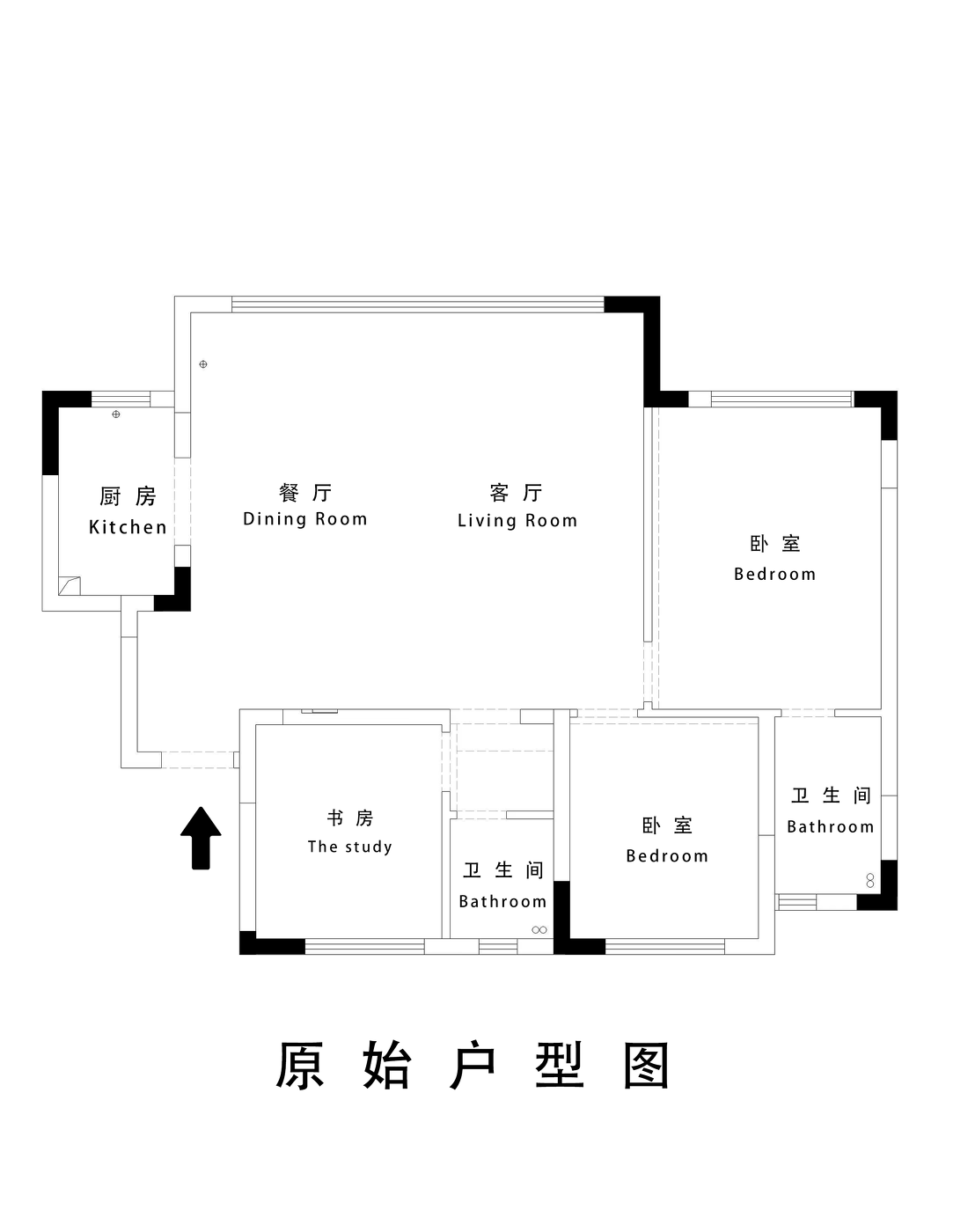 115㎡现代极简去客厅化设计-2